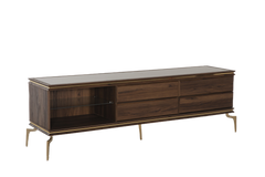 Montego Walnut TV Stand - Ornate Home
