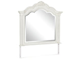 Montelaine Antique White Bedroom Mirror (Online Special Price) - Ornate Home