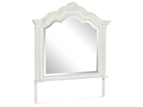 Montelaine Antique White Bedroom Mirror - Ornate Home