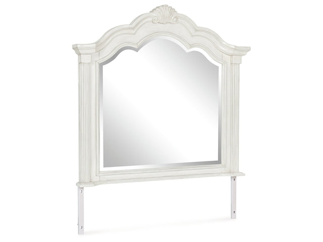 Montelaine Antique White Bedroom Mirror - Ornate Home