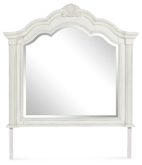 Montelaine Antique White Bedroom Mirror - Ornate Home