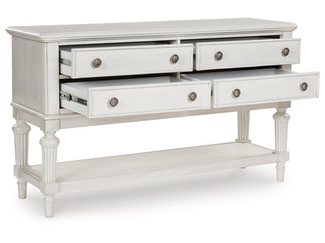 Montelaine Antique White Dining Room Server - Ornate Home