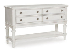 Montelaine Antique White Dining Room Server - Ornate Home