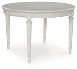 Montelaine Antique White Extension Dining Table and 4 Chairs (Online Special Price) - Ornate Home
