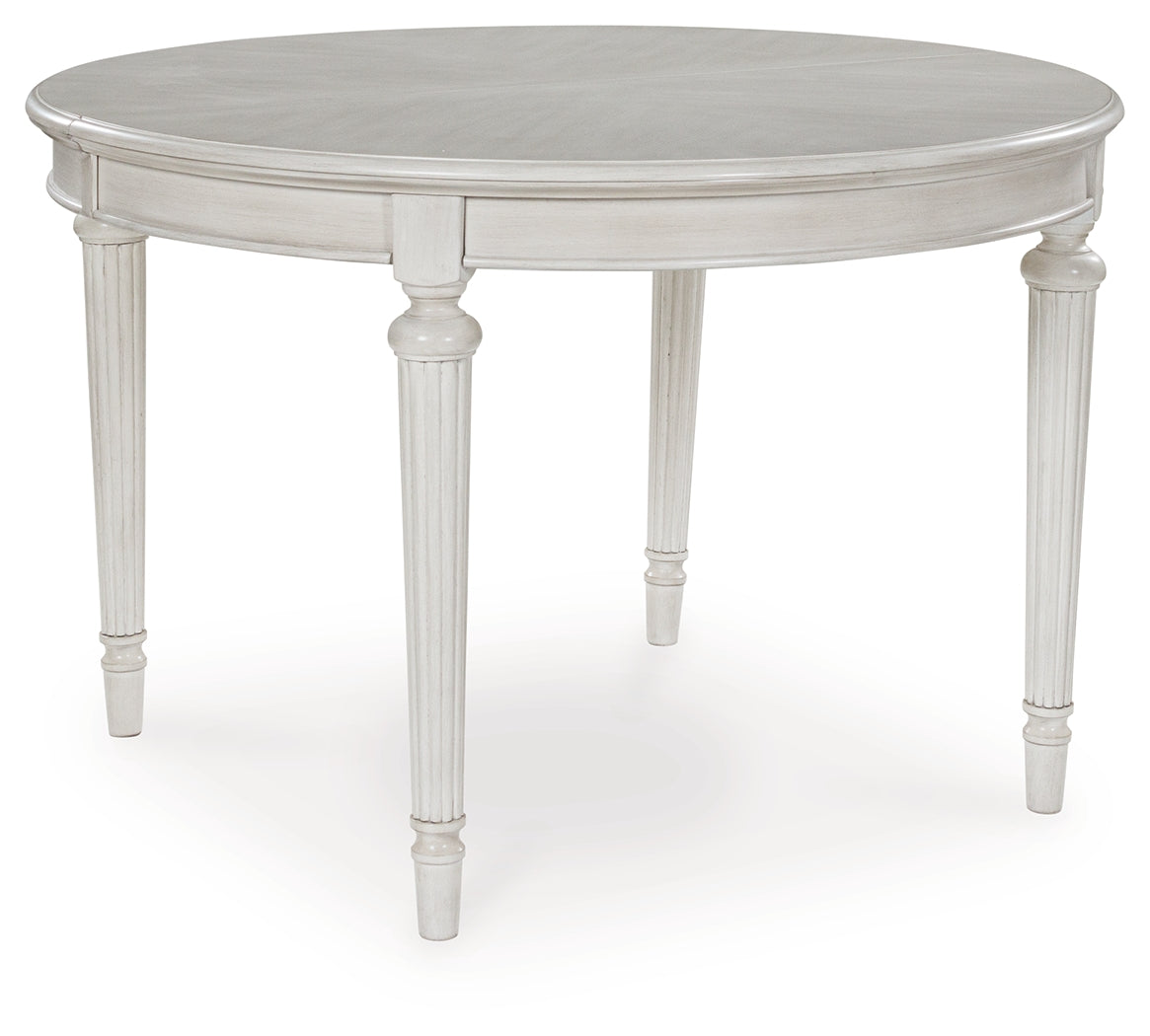 Montelaine Antique White Extension Dining Table and 4 Chairs (Online Special Price) - Ornate Home