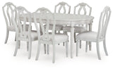 Montelaine Antique White Extension Dining Table and 6 Chairs (Online Special Price) - Ornate Home