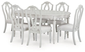 Montelaine Antique White Extension Dining Table and 6 Chairs (Online Special Price) - Ornate Home