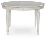 Montelaine Antique White Extension Dining Table and 6 Chairs (Online Special Price) - Ornate Home
