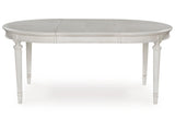 Montelaine Antique White Oval Dining Room Table (Online Special Price) - Ornate Home