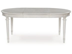 Montelaine Antique White Oval Dining Room Table (Online Special Price) - Ornate Home