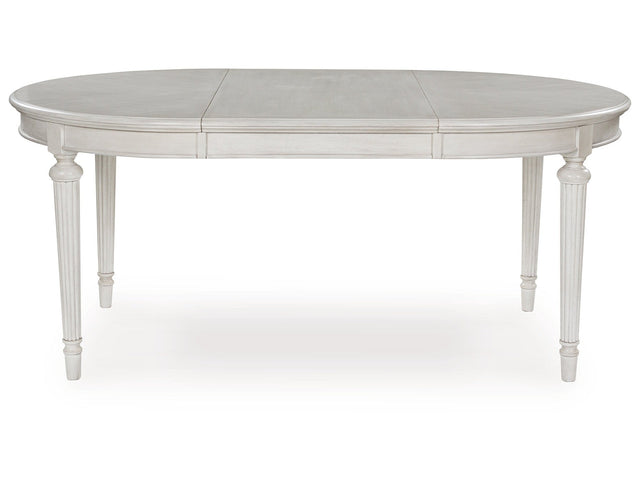 Montelaine Antique White Oval Dining Room Table (Online Special Price) - Ornate Home