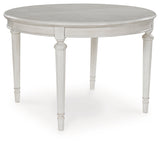 Montelaine Antique White Oval Dining Room Table (Online Special Price) - Ornate Home