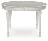 Montelaine Antique White Oval Dining Room Table (Online Special Price) - Ornate Home