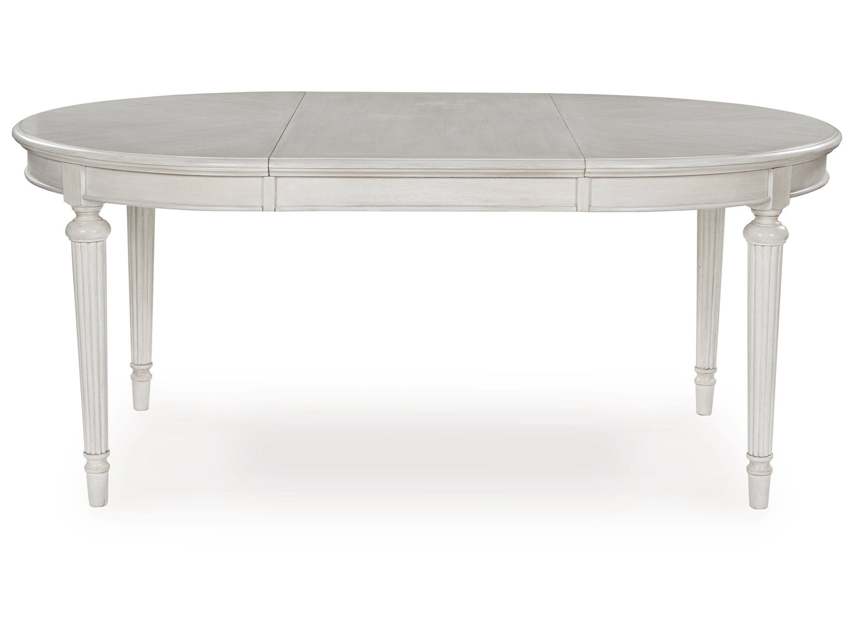 Montelaine Antique White Oval Dining Room Table - Ornate Home