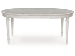 Montelaine Antique White Oval Dining Room Table - Ornate Home