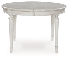 Montelaine Antique White Oval Dining Room Table - Ornate Home