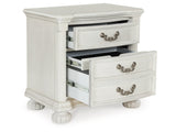 Montelaine Antique White Three Drawer Nightstand (Online Special Price) - Ornate Home
