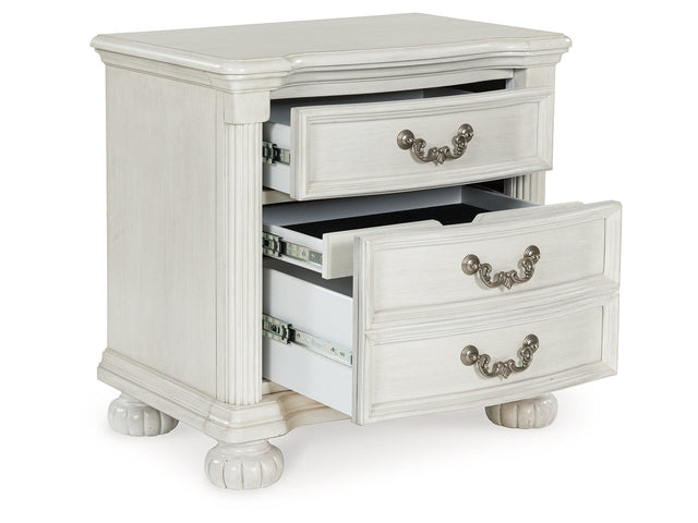 Montelaine Antique White Three Drawer Nightstand (Online Special Price) - Ornate Home