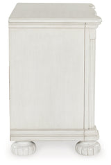 Montelaine Antique White Three Drawer Nightstand (Online Special Price) - Ornate Home