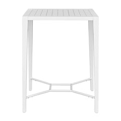 Montellano White Outdoor Bar Table - Ornate Home