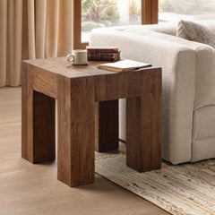 Montera Harvest Mill 24" Square End Table - Ornate Home