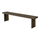 Monterey Aged Brown Bench - Ornate Home