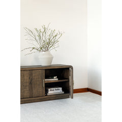 Monterey Aged Brown Media Cabinet - Ornate Home