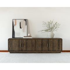 Monterey Aged Brown Media Cabinet - Ornate Home