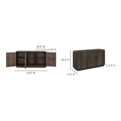 Monterey Aged Brown Sideboard - Ornate Home