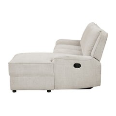 Monterey Beige 2-Piece Reclining Sectional with Right Chaise - Ornate Home