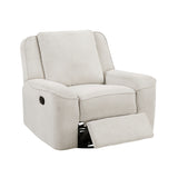 Monterey Beige Swivel Reclining Chair - Ornate Home