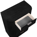 Monterey Black/Silver Wood And Oak Veneer Chest - Ornate Home