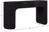 Monterey Black/Silver Wood And Oak Veneer Desk - Ornate Home