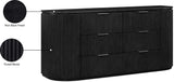 Monterey Black/Silver Wood And Oak Veneer Dresser - Ornate Home