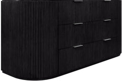 Monterey Black/Silver Wood And Oak Veneer Dresser - Ornate Home
