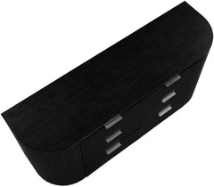 Monterey Black/Silver Wood And Oak Veneer Dresser - Ornate Home