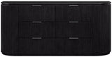Monterey Black/Silver Wood And Oak Veneer Dresser - Ornate Home