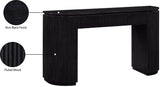 Monterey Black Wood And Oak Veneer Console Table - Ornate Home