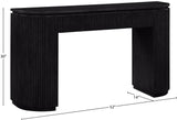 Monterey Black Wood And Oak Veneer Console Table - Ornate Home