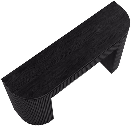 Monterey Black Wood And Oak Veneer Console Table - Ornate Home