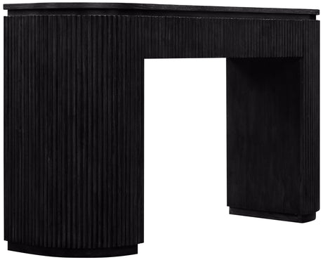 Monterey Black Wood And Oak Veneer Console Table - Ornate Home