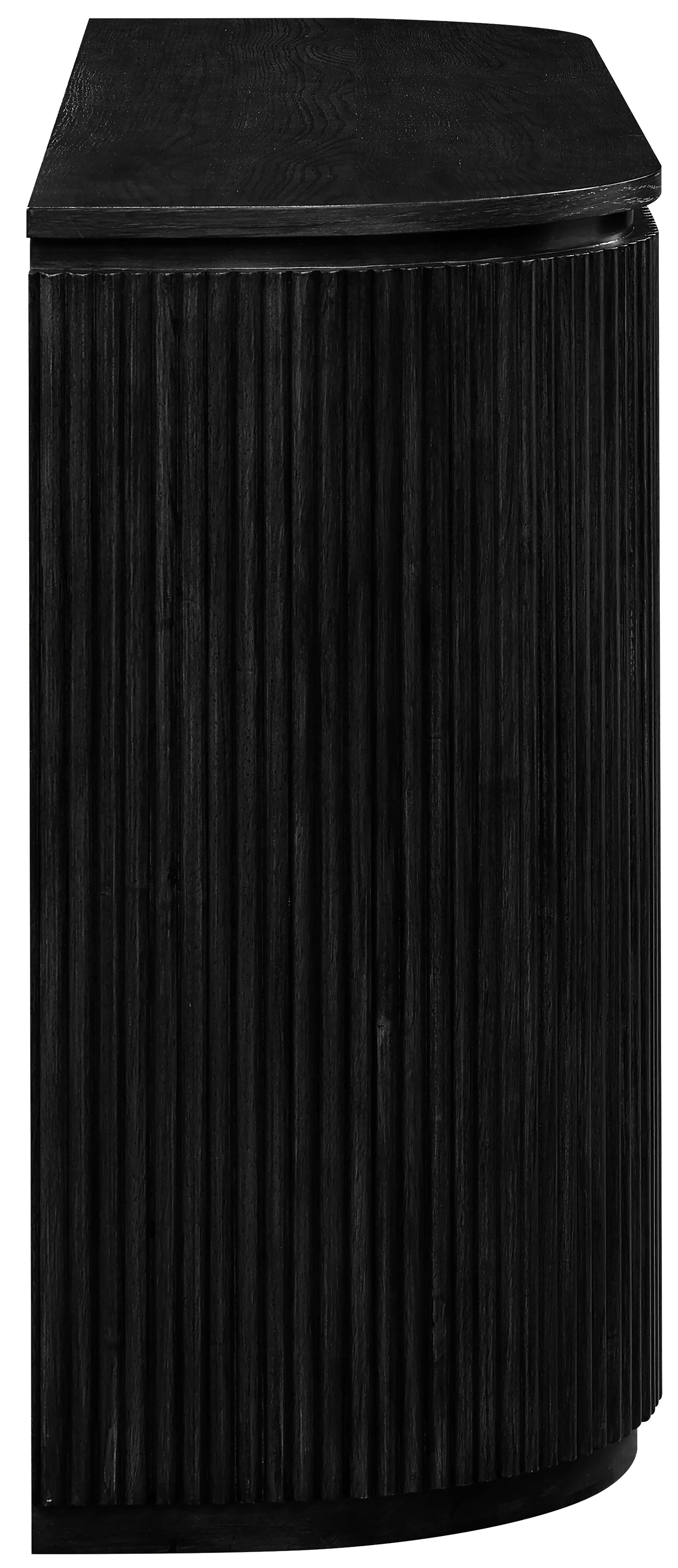Monterey Black Wood And Oak Veneer Console Table - Ornate Home