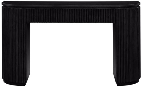 Monterey Black Wood And Oak Veneer Console Table - Ornate Home