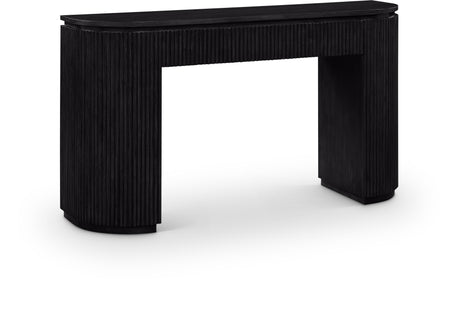 Monterey Black Wood And Oak Veneer Console Table - Ornate Home