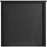 Monterey Black Wood And Oak Veneer Mirror - Ornate Home