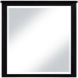 Monterey Black Wood And Oak Veneer Mirror - Ornate Home