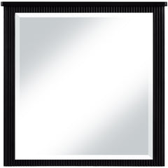 Monterey Black Wood And Oak Veneer Mirror - Ornate Home