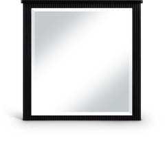 Monterey Black Wood And Oak Veneer Mirror - Ornate Home