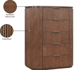 Monterey Brown/Silver Wood And Oak Veneer Chest - Ornate Home