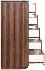 Monterey Brown/Silver Wood And Oak Veneer Chest - Ornate Home